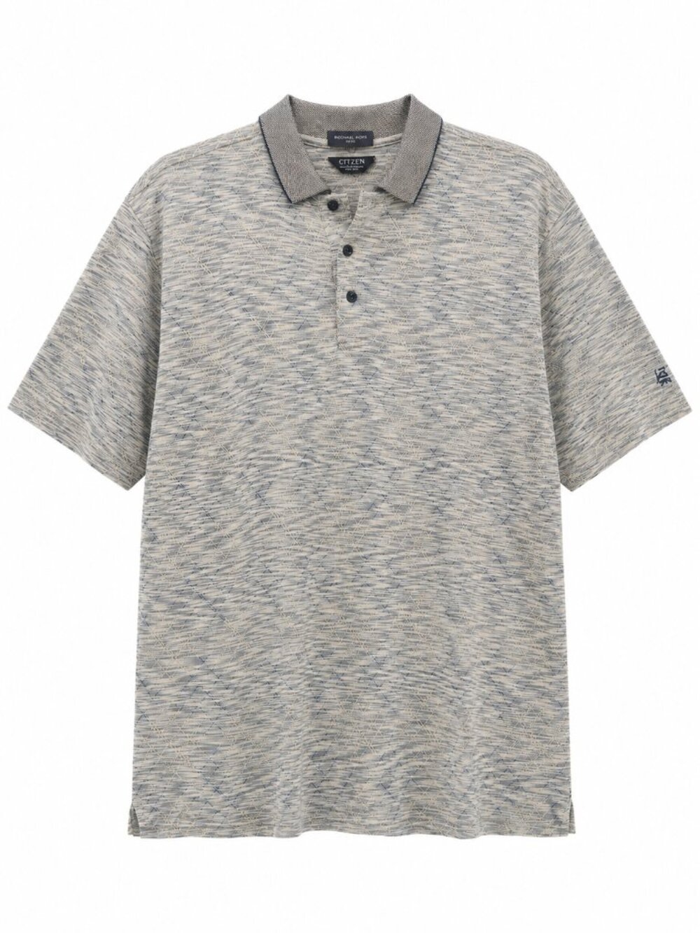 Jantzen, Men's Vintage Golf Polo Shirt, Patterned Knit, Size Small